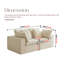 Canapé modulaire modulaire, canapé modulaire compressé en velours côtelé de style minimaliste moderne, canapé-lit-2087141392-2087141404-2087141405