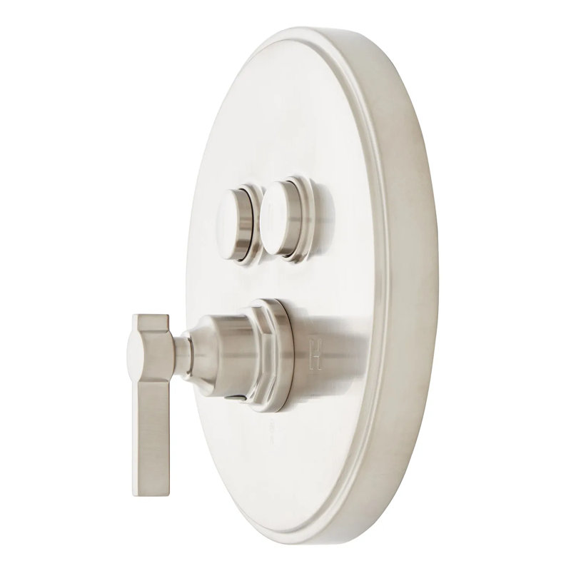 Signature Hardware Greyfield Pressure Balance Shower Trim, Brushed Nickel