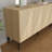 Sleek Console Table, Sapphire Oak, 100% Melamine Coated Particle Board, Thickness: 0.7 inches | Durable Design, Ideal for Living Room & Entryway, Stylish & Functional Storage Solution-306565416