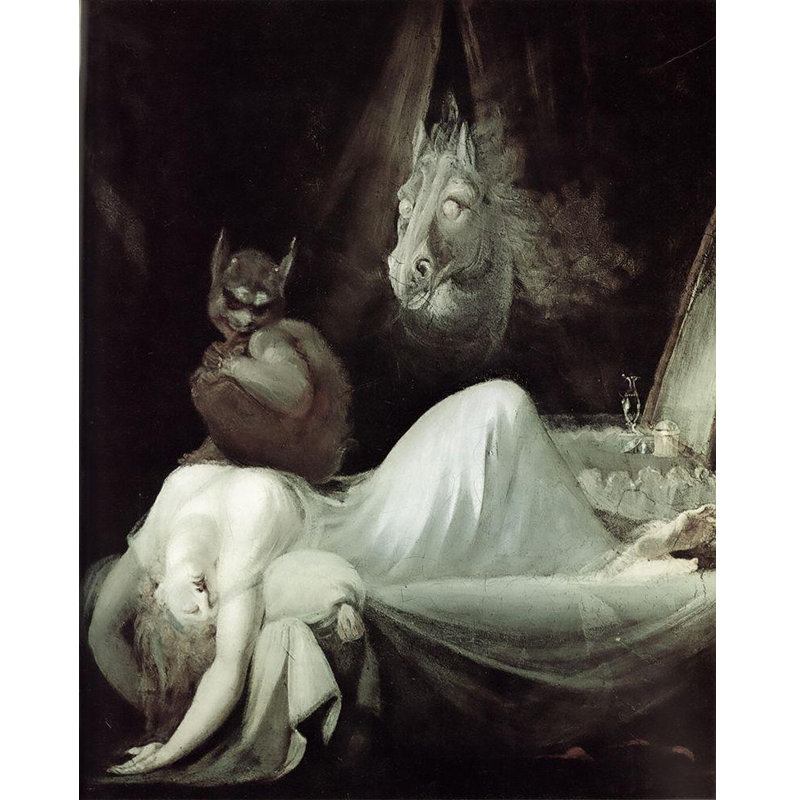 Art sur toile tendue avec la galerie Red Barrel Studio® Fuseli, Henry: The Nightmare (The Incubus) (97_53315) 53315