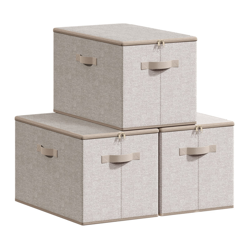 17 Stories Storage Tub & Tote, Beige