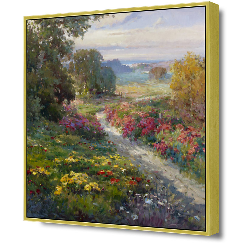" Meadow Gateways ", 26" H x 26" W, Gold
