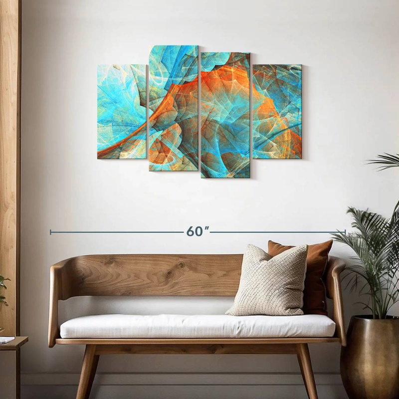 Abstrait numérique Avery Chill Out, H 27 po x l 43 po