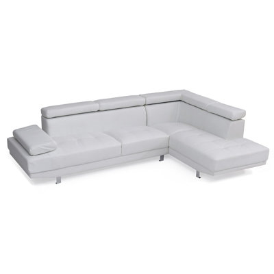 Riveredge  Sectional, White