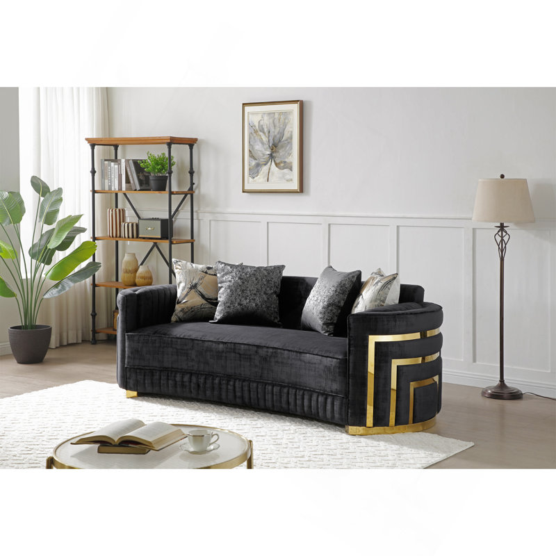 Canapé Soledad G00523A-S, noir