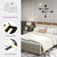 Upholstered Storage Bed with 3 Drawers & LED Light-1801041434-1803321970
