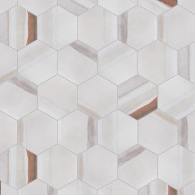 Matter Hex Canvas 8' x 9' Stone Look Wall & Floor Tile