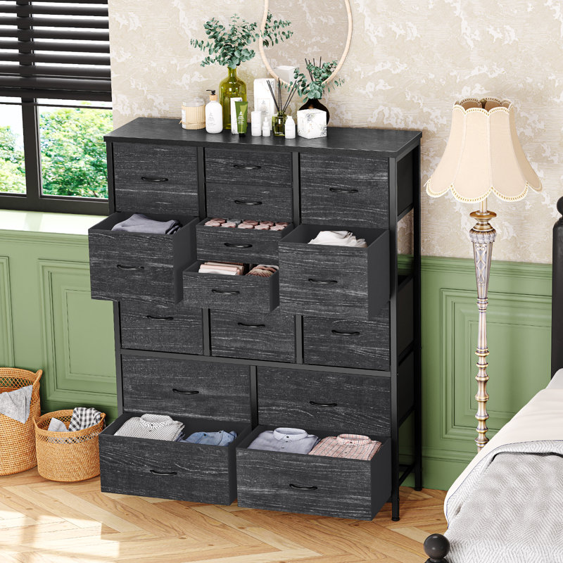 Storage Cabinet, Dark Grey/Black