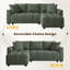 3 Seater Chenille Sofa-841353026