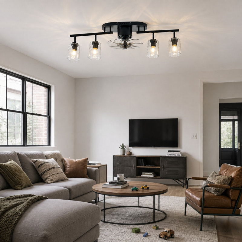 29.97 cm Ceiling Fan with Light Kit