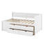 Lit de jour avec tiroirs et tablettes-443369924