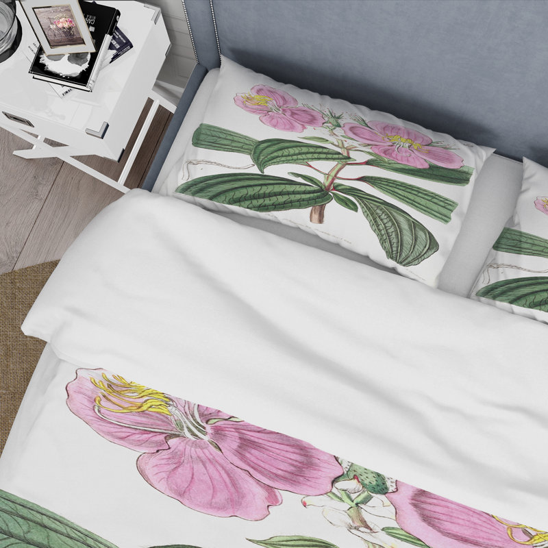 Ensemble de housse de couette traditionnel Vintage Plant Life XXIII - microfibre de polyester
