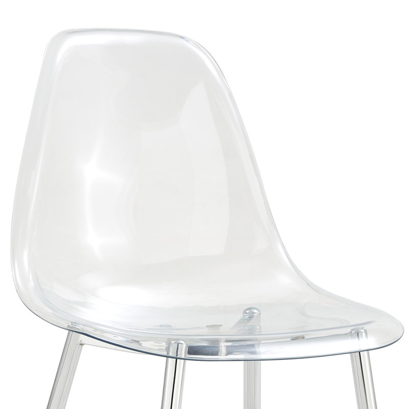 Ensemble repas élégant en marbre blanc avec plateau en verre et 8 chaises transparentes