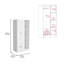 Armoire-penderie Memphis avec 4 tablettes de rangement et 1 tiroir-516918294