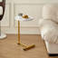Table d'appoint blanche - polyvalente pour différents espaces Le poids compact de 4,62 lb améliore la décoration de la chambre à coucher avec une largeur de 12,07 po