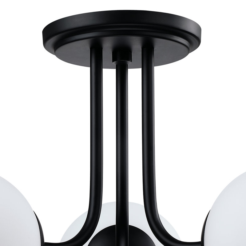 Keden Glass Semi Flush Mount