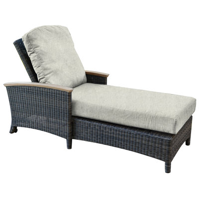 Bella Outdoor Teak Chaise Lounge