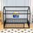 Metal Floor Bed Frame With Fence-697398874-697398875