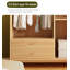 Armoire simple en rotin tissé