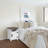 Farmhouse Nightstand With A Cabinet And Open Compartment-821751236