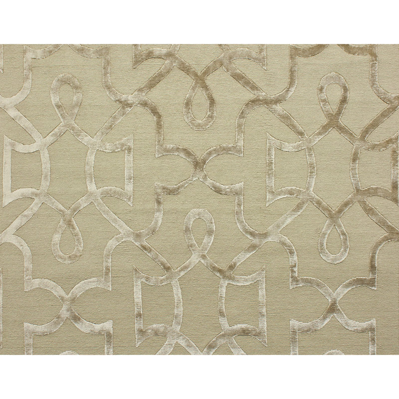 Geometric Area Rug in Sand/Brown, Rectangle 8' x 10'