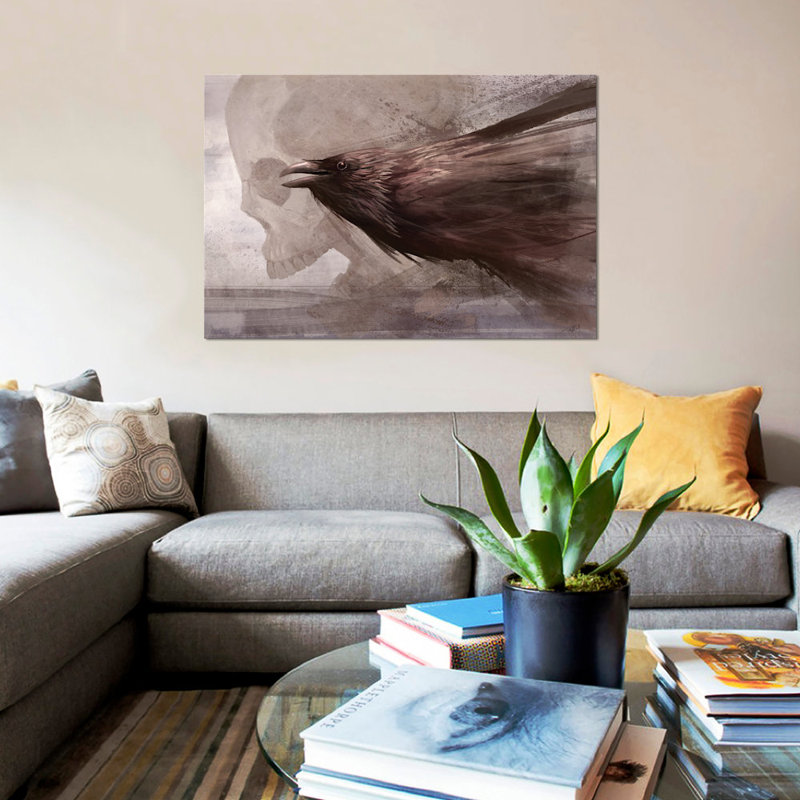 « messes à the souls », impression sur toile, H 8 po x l 12 po x P 0,75 po, Toile tendue, Pas de tapis