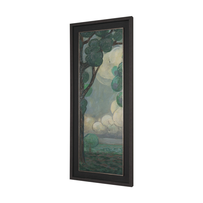 Myer Garden IV, reproduction d'art encadrée à la main sous verre, Majestic Garden III