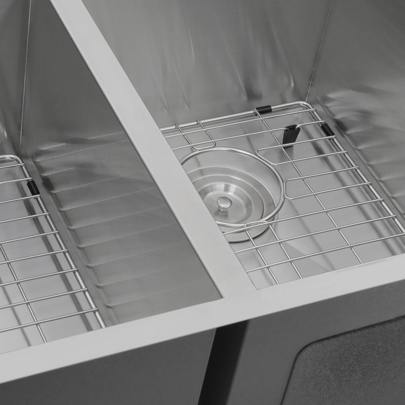 Pro Series 32'' L Double Bowl Stainless Steel Kitchen Sink
