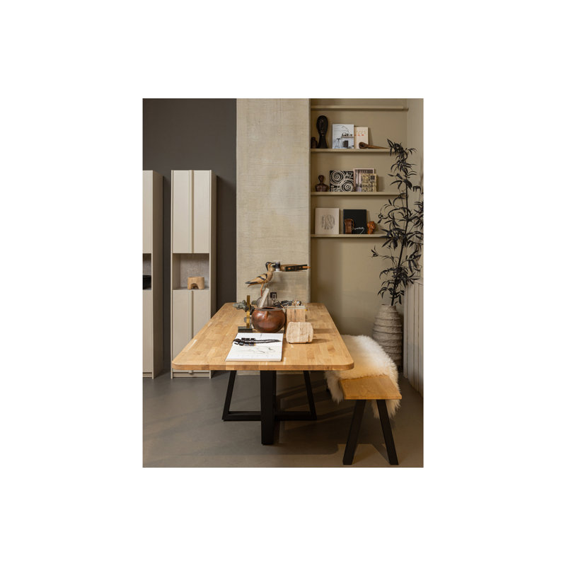 Aliyani Oak Solid Wood Dining Table