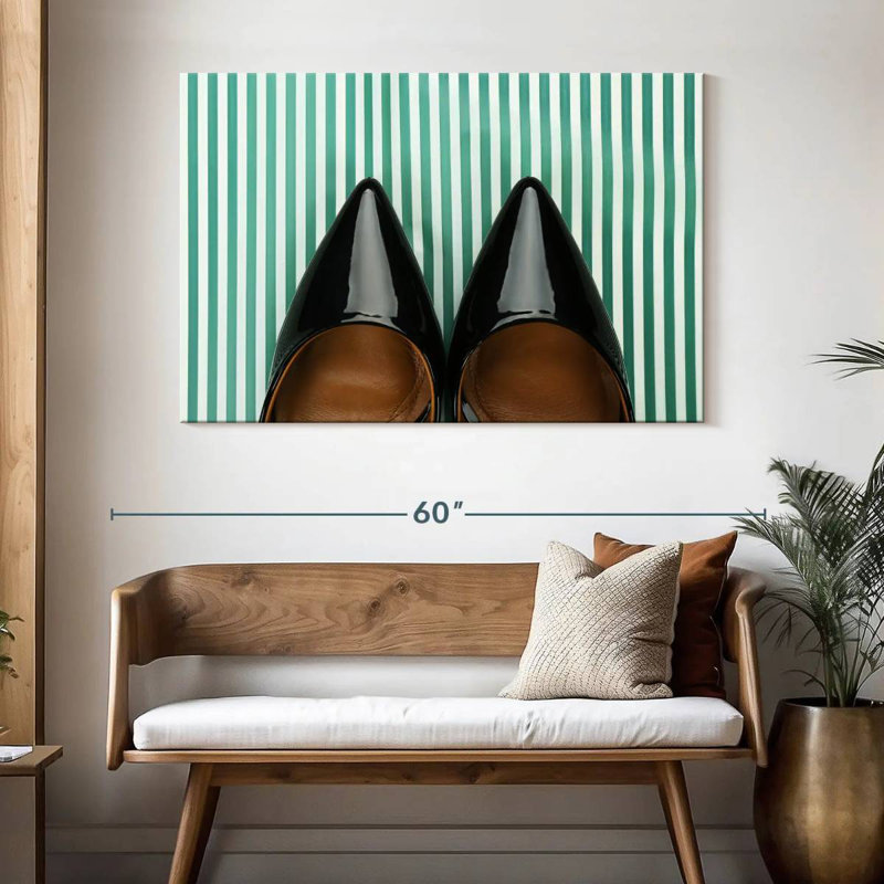 Shuttleworth Chic Black Shoes, 32" H x 48" W
