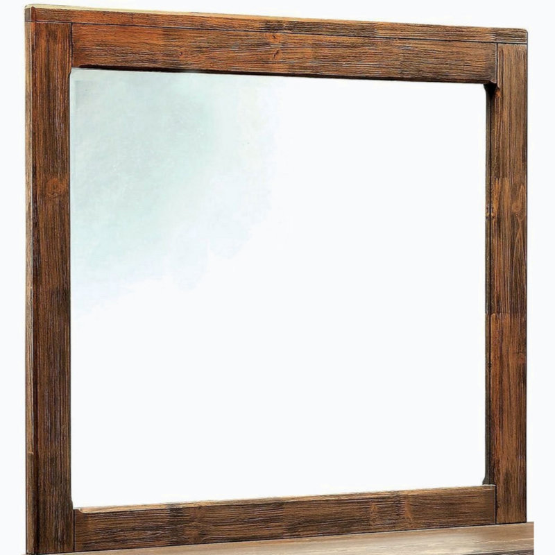 Wood Rectangle Wall Mirror
