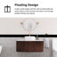 Meuble-lavabo flottant mural 36 po en noyer avec plateau en marbre artificiel blanc-1804651840