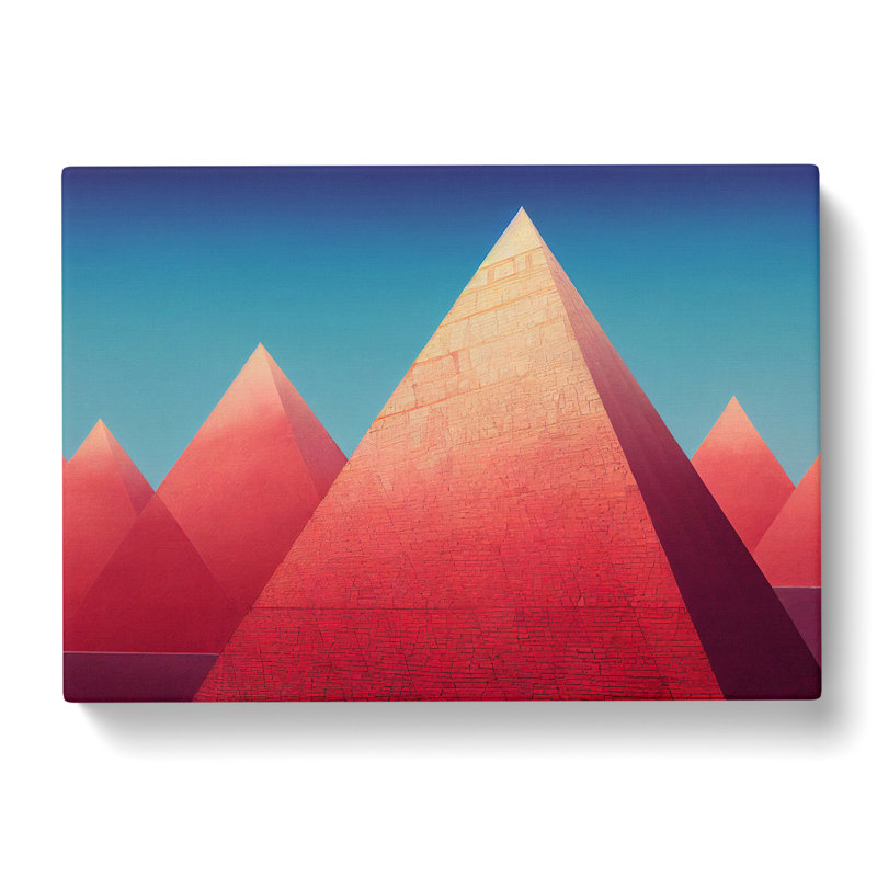 Modern Pyramids Vol.2 Abstract - Wrapped Canvas, 35cm H x 50cm W x 3cm D