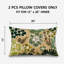 Ensemble de 2 housses de coussin lombaire intérieur / extérieur 12 po x 48 po hydrofuges et résistantes à la décoloration