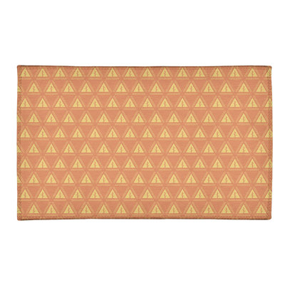 Tapis de zone orange/jaune minimal trees