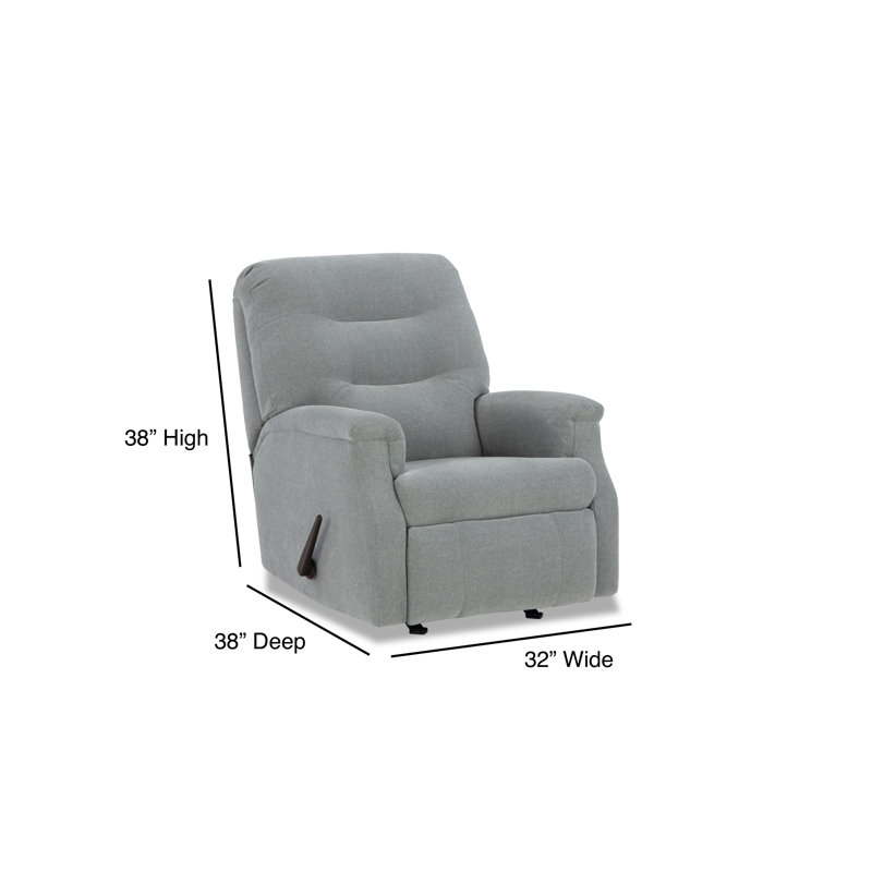Catella Small Scale Rocker Recliner, Green