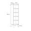 Yadira 180cm H x 46cm W Standard Bookcase-1098740092