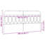 Vidaxl Metal Replace Headboard-101181736-101181737