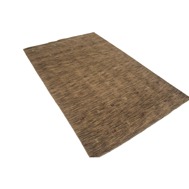 Hand Loomed Wool Indoor Rug, Rectangle 5' x 8'