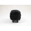 Repose-pieds avec rangement Harry The Buffalo Cow - Repose-pieds noir en fausse fourrure avec rangement caché