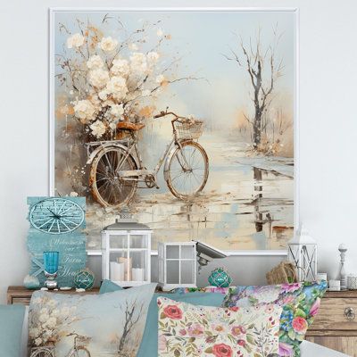 Vélo de charme en hiver III sur toile