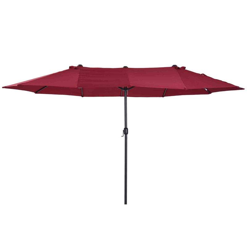 455cm Market Parasol, Wine Red