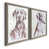 Toile avec cadre gris