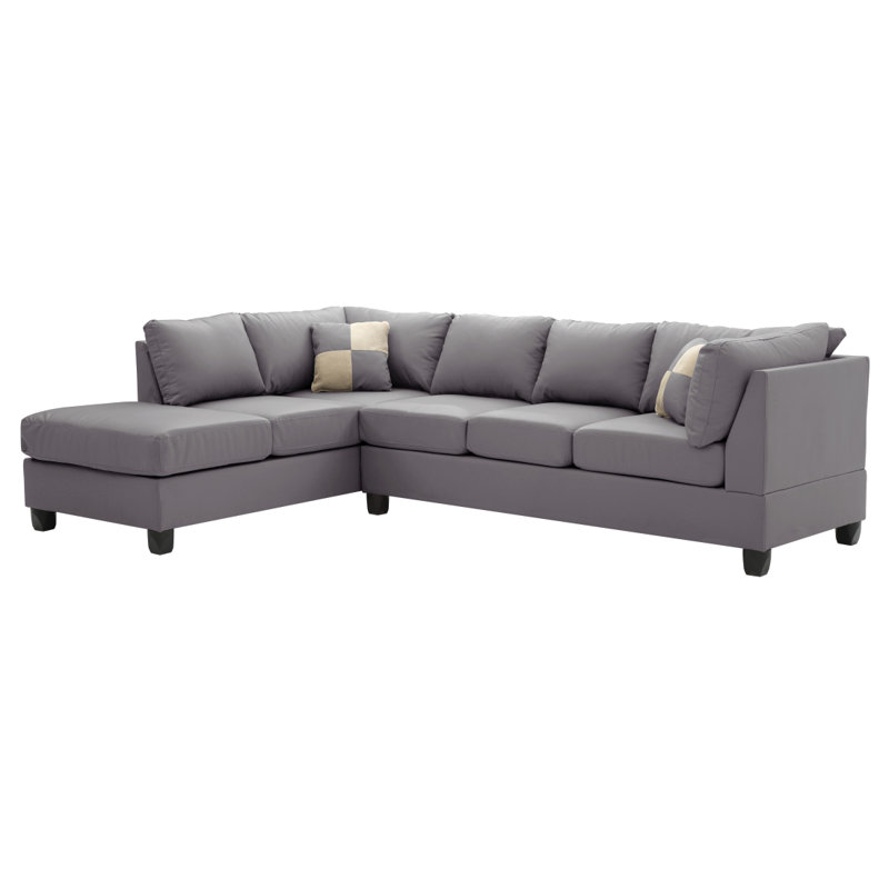 Canapé modulaire moderne 3 boîtes Modern Canapé Malone, Gris