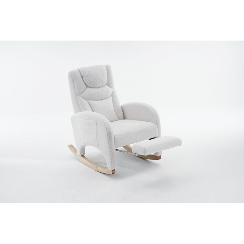 Chaise berçante Teddy, Ivoire ivoire