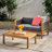 Modern Wood & Coffee Table Featuring Smooth Rope Weave And Water- Particulars Energetic Nuances