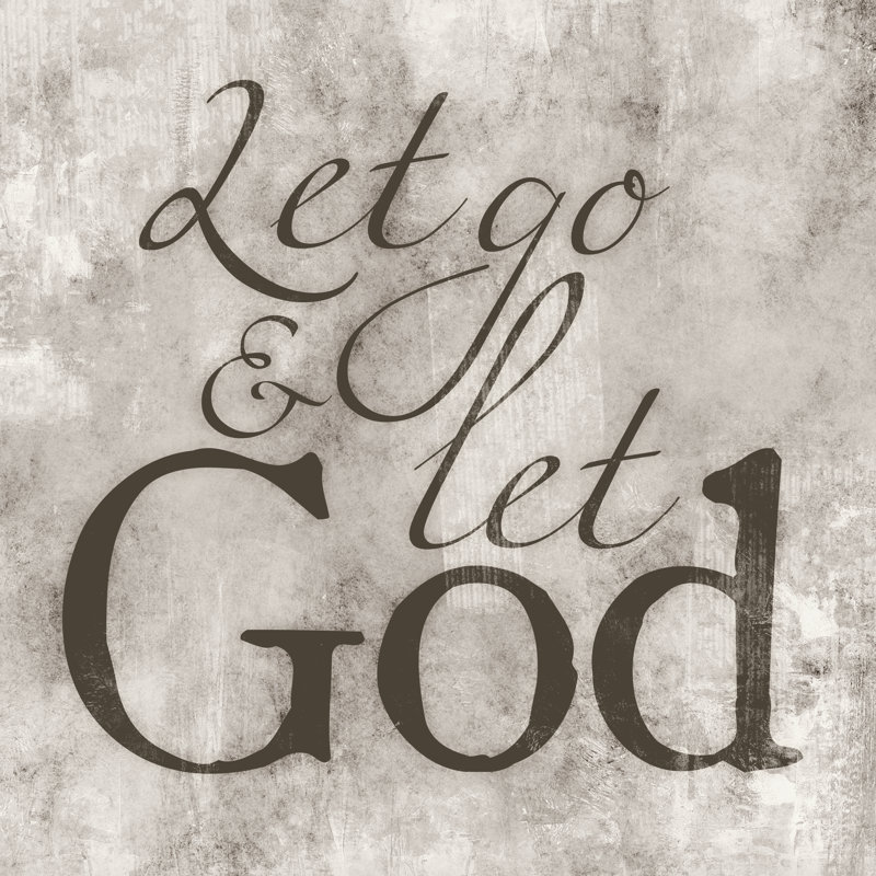 Let God Grey - Wrapped Canvas Print, 122cm H x 122cm W