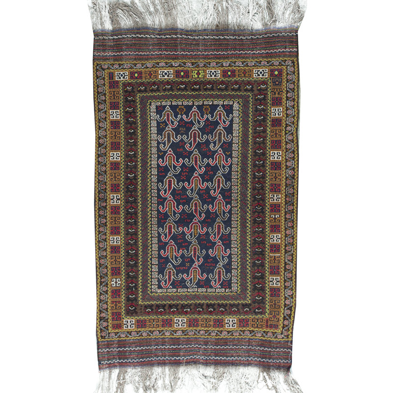 Tapis brun de haute qualité noué à la main