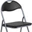 Chaise pliante en vinyle Oliverson d'une capacité de 300 lb avec poignée de transport