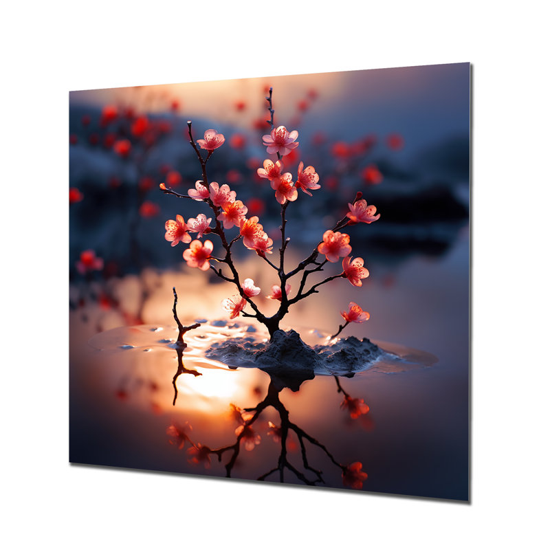 Heriberto - impression d'art mural Apple Blossom, Sans cadre, métal, H 16 po x l 16 po